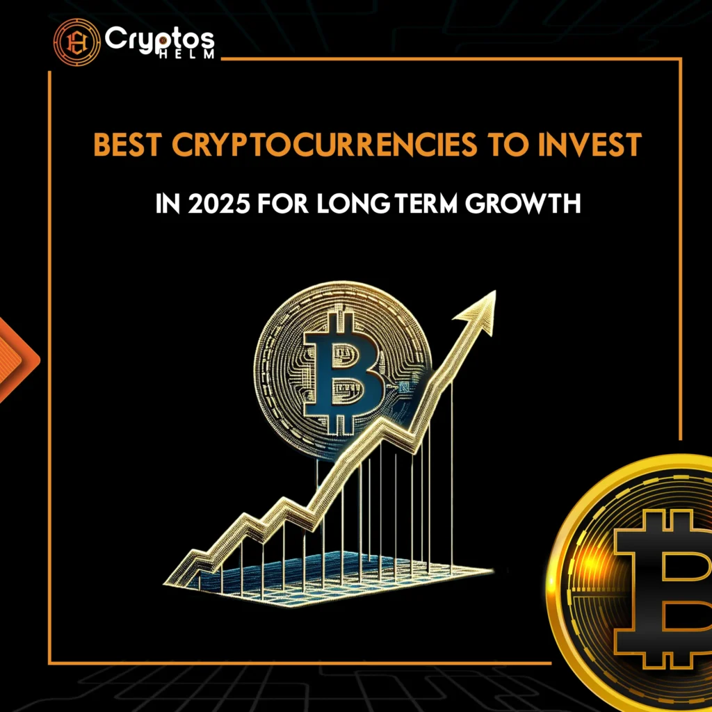 Best cryptocurrencies to invest in 2025 showing Bitcoin and Ethereum with growth chart for long-term investment strategy