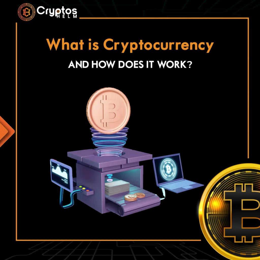 Comprehensive guide explaining what cryptocurrency is and how it works, featuring Bitcoin, blockchain technology, and digital currency basics for beginners in 2025