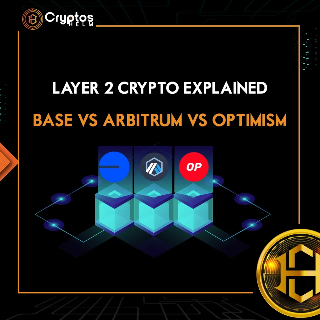 Comparison of Layer 2 crypto networks Base, Arbitrum, and Optimism with Ethereum scalability benefits explained