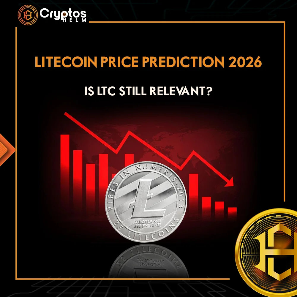Litecoin price prediction 2026 showing LTC future forecast, market trends, and investment outlook