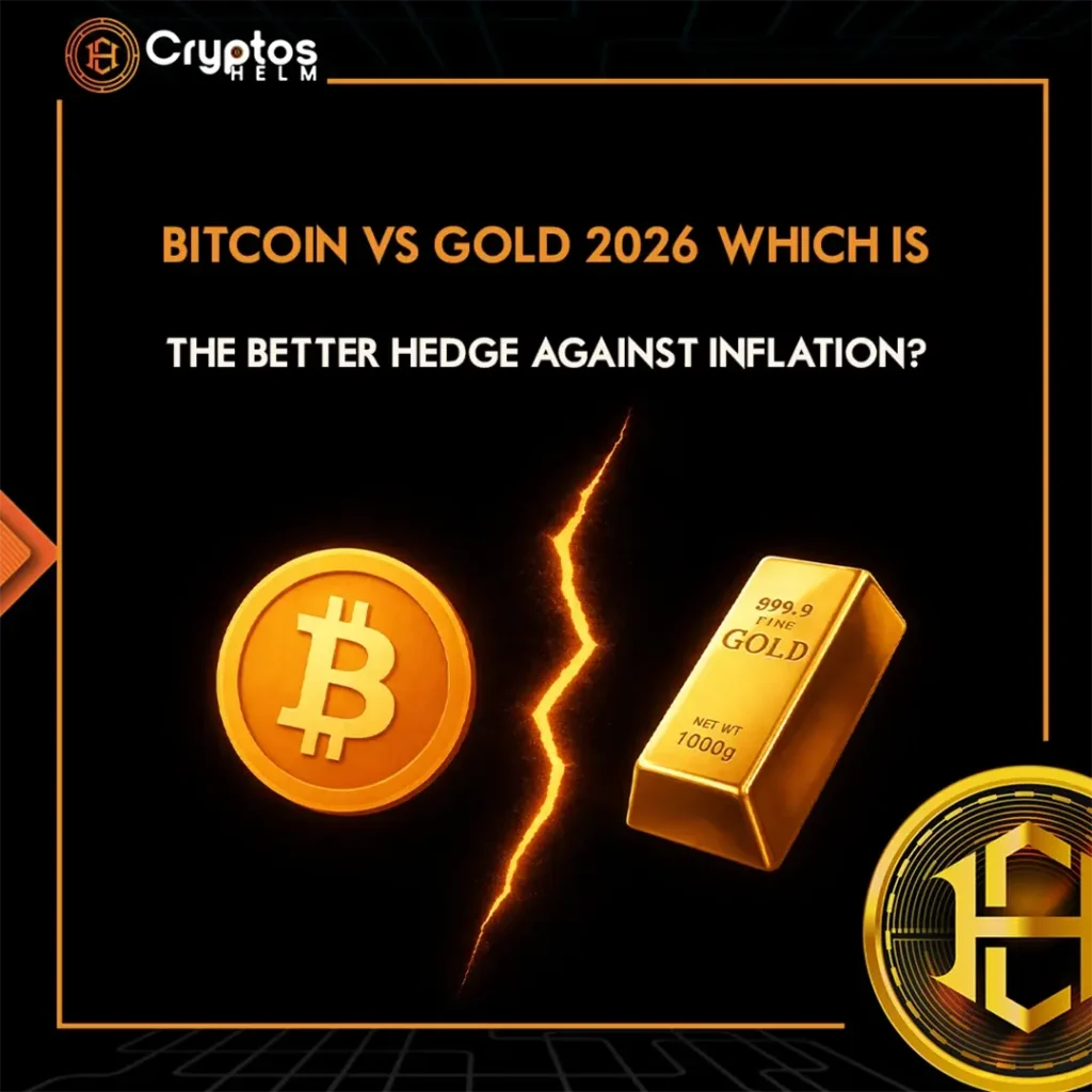 Bitcoin vs Gold 2026 comparison chart for inflation hedging performance