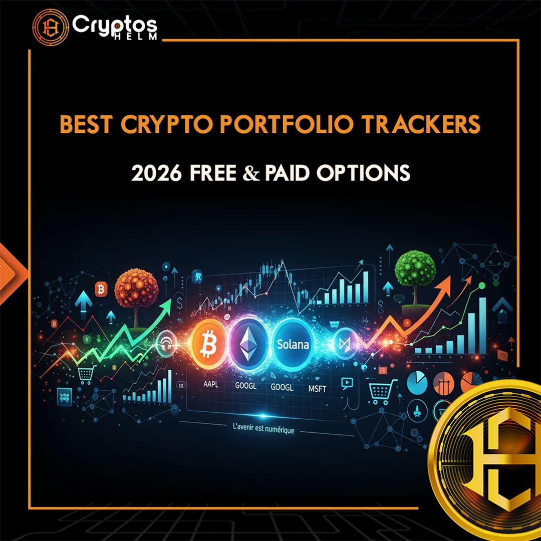 Best crypto portfolio trackers 2026 comparison showing CoinStats CoinMarketCap CoinTracker features and pricing for free and paid options
